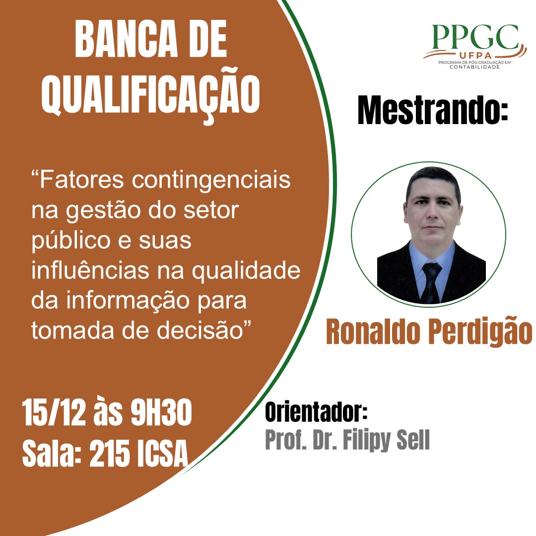Exame de Qualificação de Ronaldo César Perdigão de Moraes